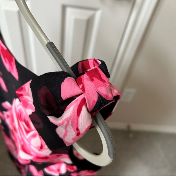 Kate Spade Floral Sleeveless Dress - Black and Pink Size 14 - Picture 4 of 7